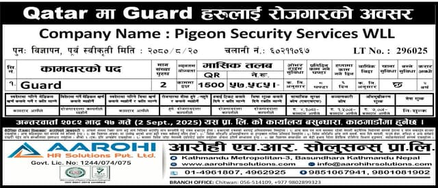 Pigeon Security Services WLL logo
